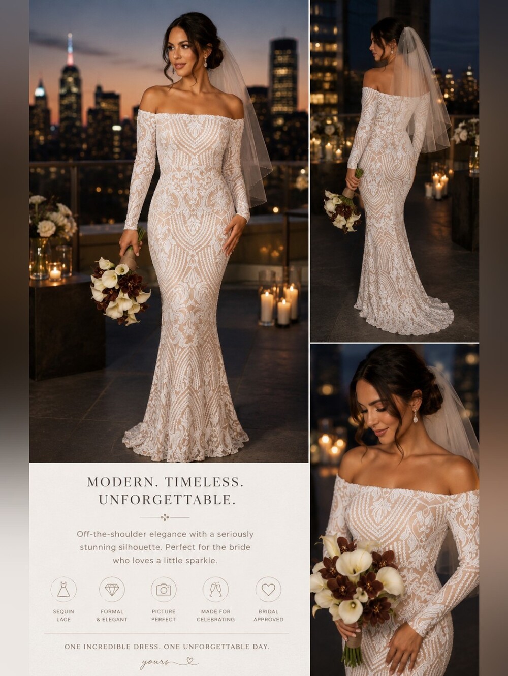 Windsor Sierra Sequin Mermaid Dress